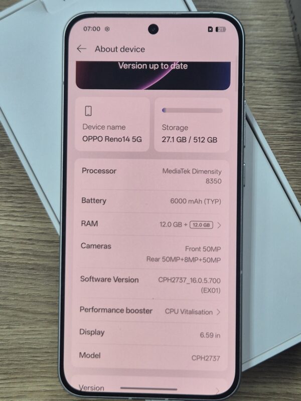 Oppo Reno 14 5G Opale White (Pre-owned)