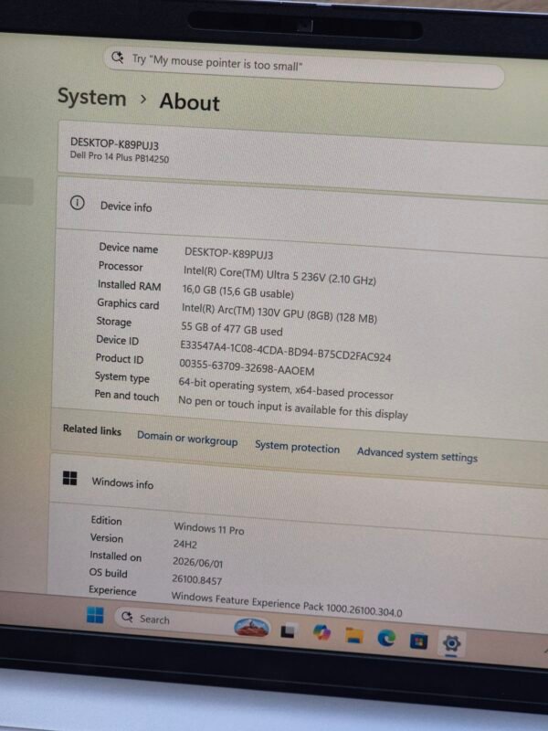 Dell Pro 14 Plus PB14250 Ultra 5  16GB 512GB (New Condition)