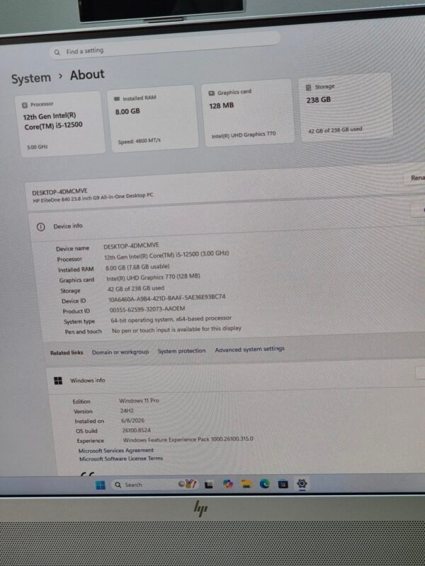 HP EliteOne 840 23.8-Inch G9 All In One Desktop PC (New Condition)
