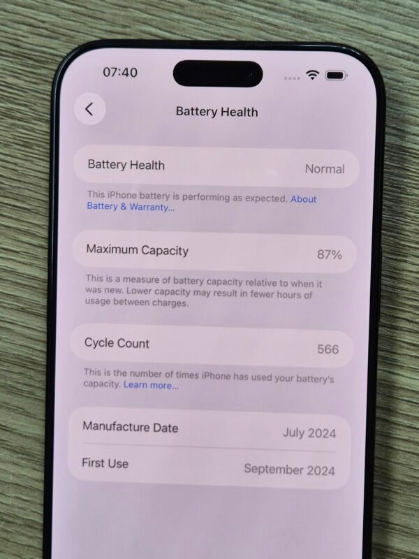 iPhone 16 Pro Max 512GB Black Titanium (Pre-owned)