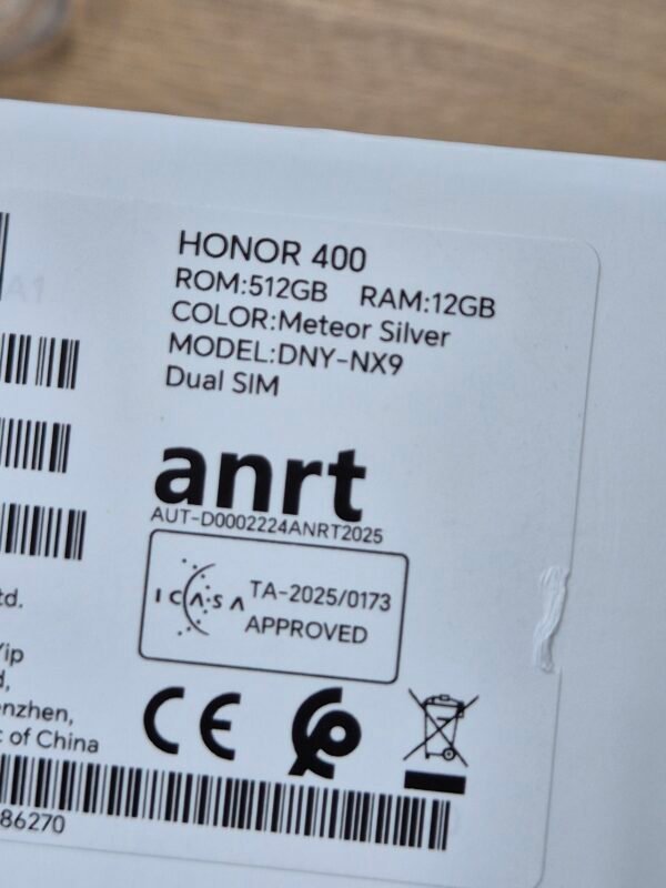 Honor 400 5G 512GB Meteo Silver Color (Pre-owned)