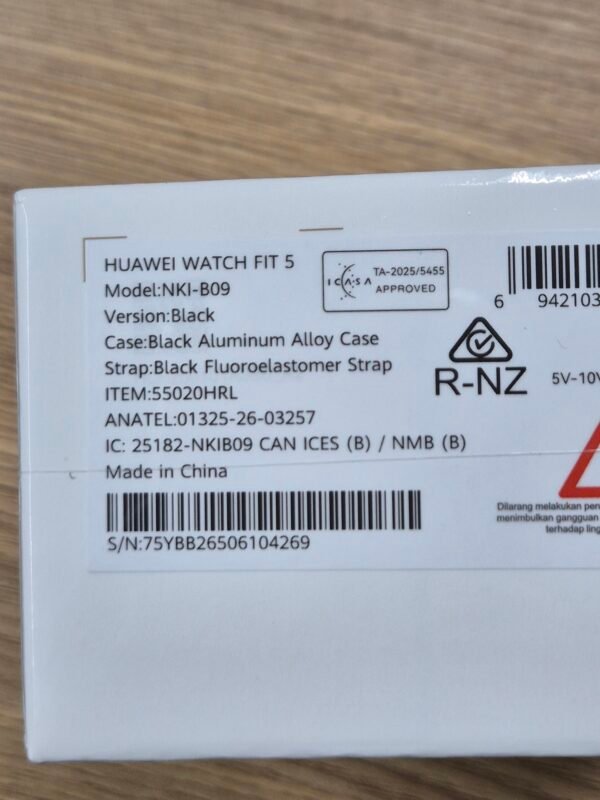 Huawei Watch Fit 5 Black (New Sealed)