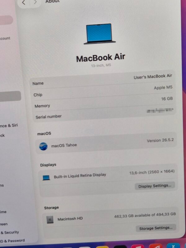 2026/07/1001207369-scaled.jpg 13-Inch MacBook Air M5 16GB RAM 512GB SSD (Pre-owned)