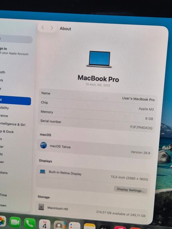 13-Inch MacBook Pro M2 Chip Touch Bar (Pre-owned)