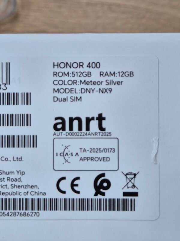 Honor 400 5G Meteo Silver Color (Pre-owned)
