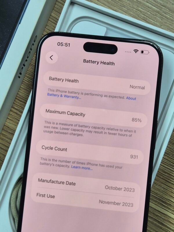 iPhone 15 Pro Max 256GB Blue Titanium (PRE-OWNED)